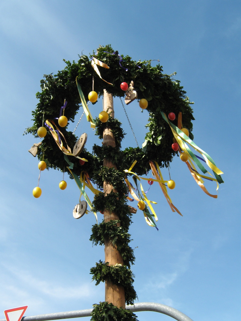 easter tree, growth, egg tree, easter egg, hung, colorful, 2K, holidays, decoration, cloud - sky, outdoors, low angle view, branch, easter eggs, plant