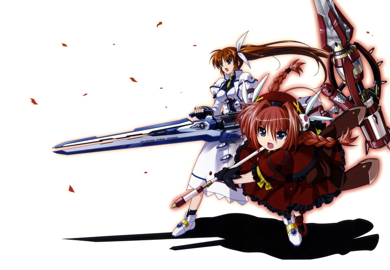 shoujo, girls, weapon, 1080P, takamachi, white, force, nanoha, mahou, vita, lyrical, senki
