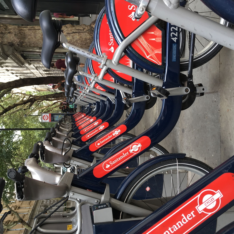 cycle, real people, city, text, land vehicle, day, england, hire, outdoors, wheel, close-up, london, uk, sign, bike, 2K, red, 10a northumberland ave, high angle view