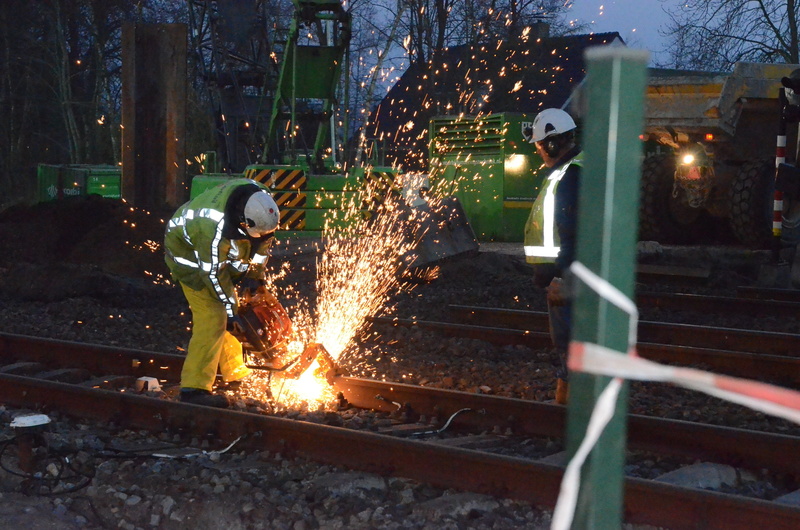 occupation, motion, blurred motion, heat - temperature, working, people, track, fire, nature, spark, fire - natural phenomenon, glowing, industry, protection
