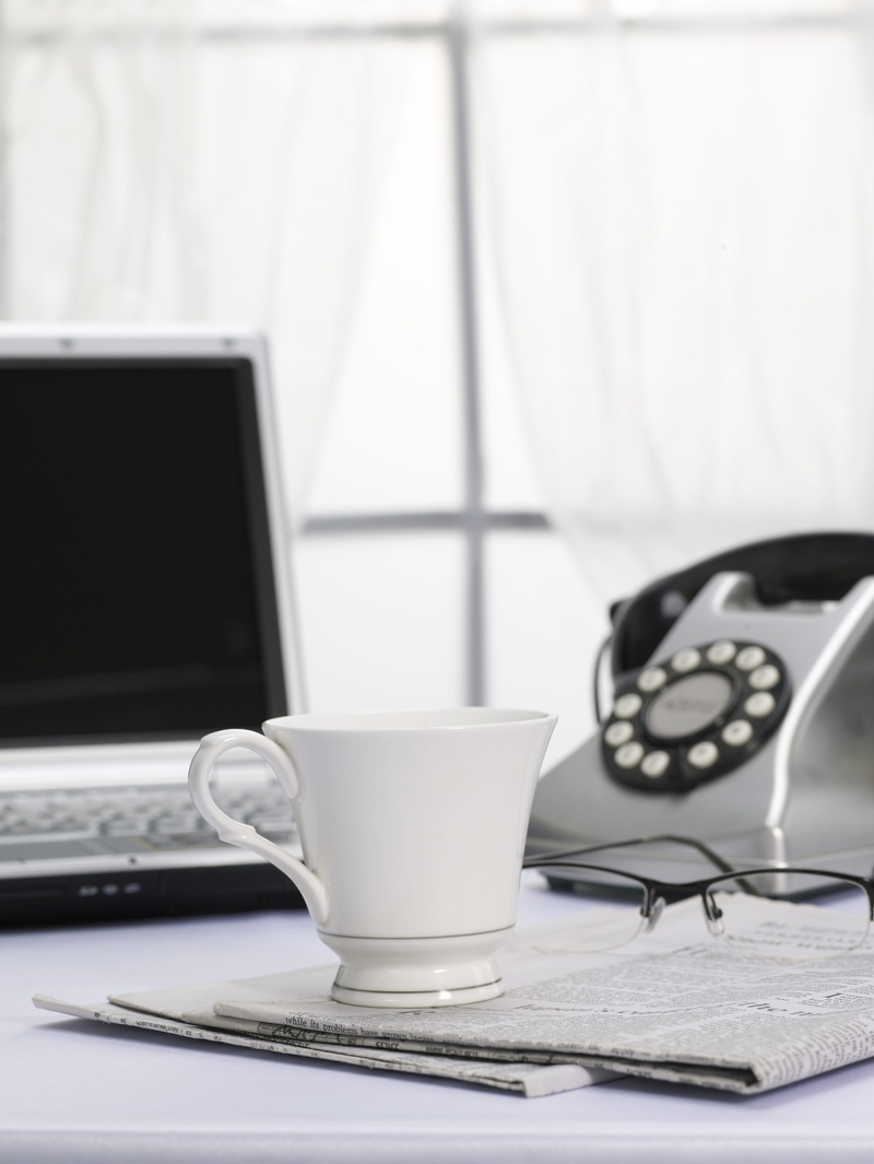 computer equipment, desk, cup, refreshment, keyboard, food and drink, Computer, crockery, practice, coffee cup, work, telephone, coffee - drink, still life