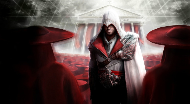 portrait, assassins creed, nothing, 1080P, permitted, creed, s, emotion, clothing, young women, Artwork, hood - clothing, everything, Background, standing