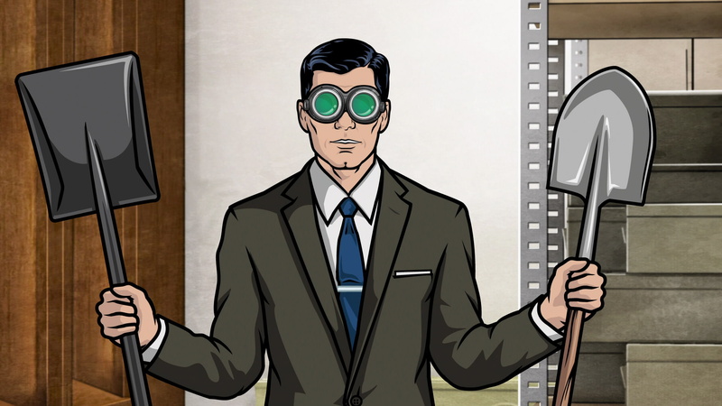 shovel, cartoon/comic, hd, 1080P, archer