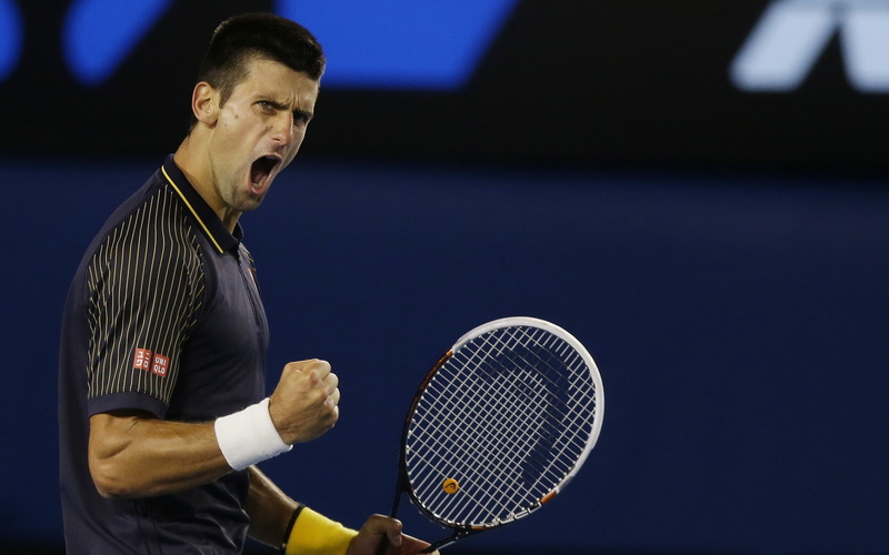 preparation, tennis racket, shirt, determination, 1080P, playing, holding, sport, effort, males, australian, djokovic, polo, mens, one person, leisure activity