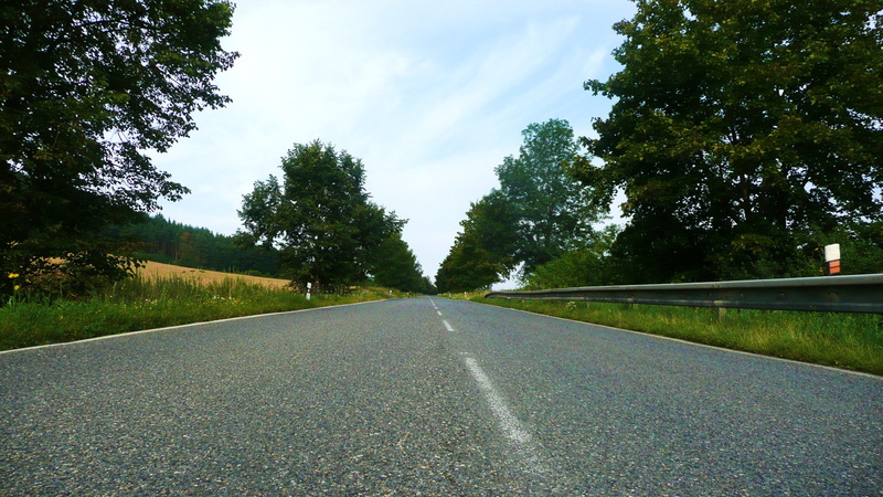 view, daytime, long, day, plant, Driving, grass, journey, destination, marking, highway, vanishing point, empty road, roadway, way, symbol, Road, tree