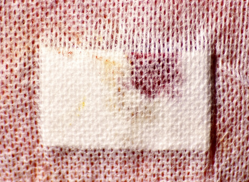 pattern, obsolete, red, shape, textured, extreme close-up, backgrounds, pain, healing, wound, old, retro styled, warm clothing, abstract, full frame, injury