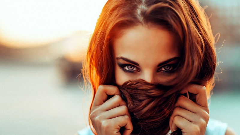 one Woman Only, copy Space, model, relaxation, focus, elegance, face, young Adult, one Person, sensuality, summer, covering, front view, only Women, adult