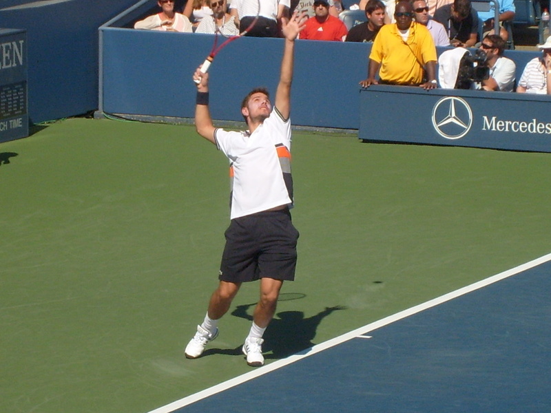competing, day, us open, tennis, competition, athlete, boys, lifestyles, playing, court, casual clothing, outdoors, full length, man, standing, sport, leisure activity
