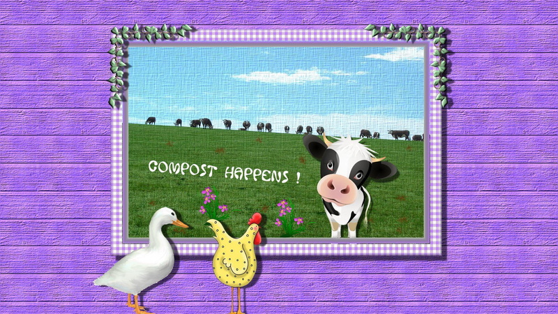 3d and abstract, 1080P, pasture, chicken, duck, compost, cows, happens