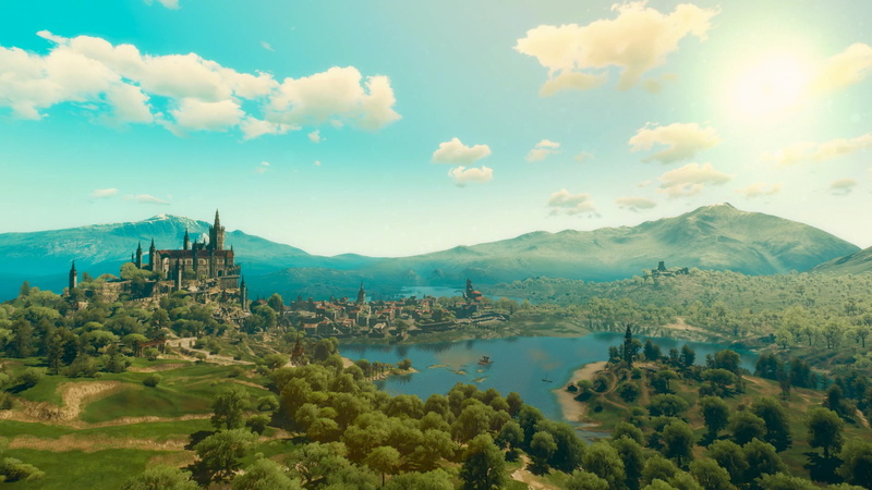 The Witcher 3, Toussaint, The Witcher, screen shot, video games, sunrise, 1080P, The Witcher 3: Wild Hunt - Blood and Wine
