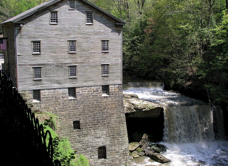 grain, house, growth, water, building, wooden, wood - material, nature, flowing water, outdoors, motion, waterfall, architecture, power, stone, landscape