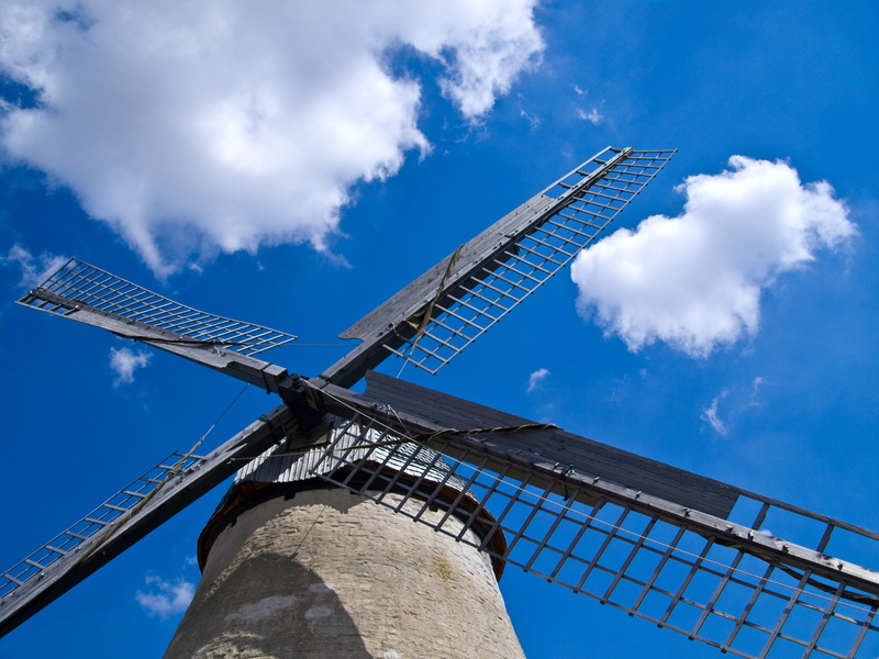built structure, wind, cumulus, wind power, architecture And Buildings, traditional Windmill, alternative energy, drive, outdoors, no people, Force Of Nature