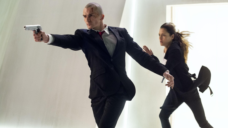 pistol, formal, man, 4K, Best Movies of 2015, holding, Hitman, jacket, black, suit, Agent 47, movie, Rupert Friend