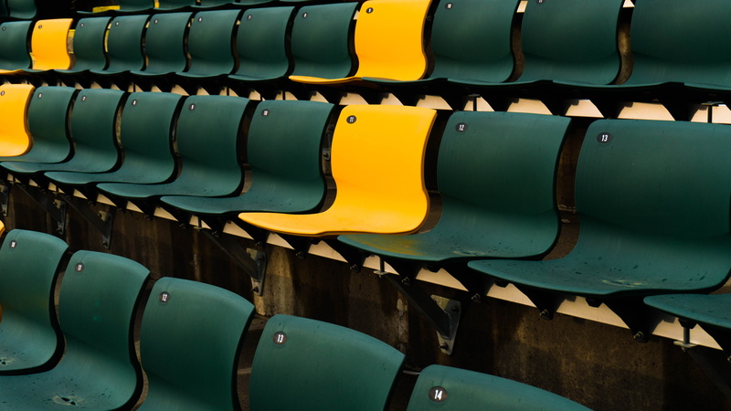 5K, green, stadium, pattern, sports, in a row, sunlight, full frame, green color, nature, order, gameday, repetition, seats, arrangement, close-up, water