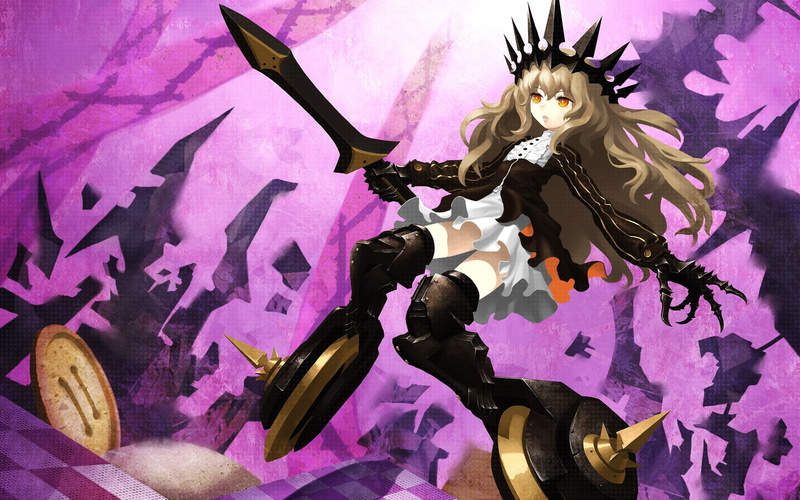 x, anime, kuroi, mato, hair, 2K, chain, hd, girls, art, hot, blue, boots, twintails, shorts, Black Rock Shooter, shooter, rock, eyes, long, black