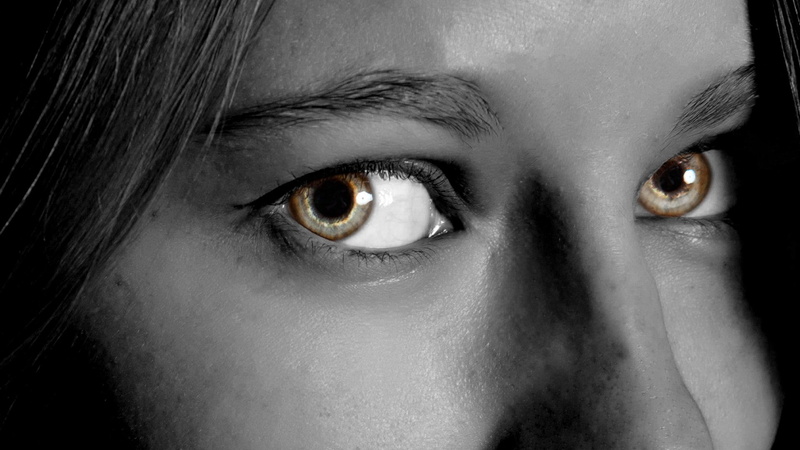 selective coloring, face, monochrome, 1080P