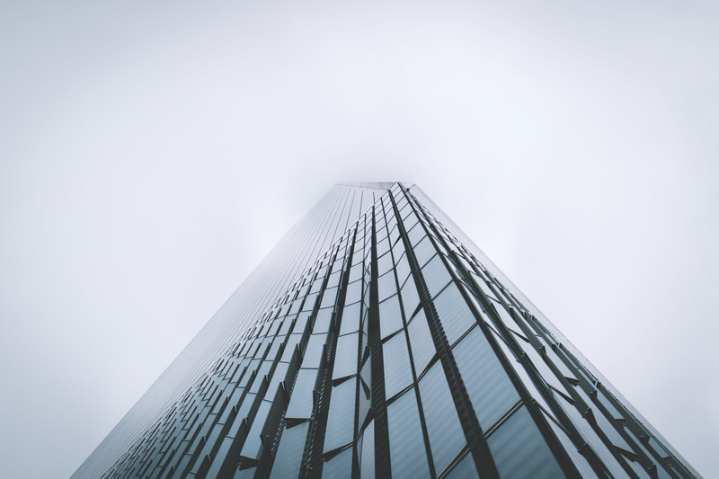 nature, outdoors, tall - High, cityscape, angle, blue, facade, office, building Exterior, financial District, low, office Building, looking Up, skyscraper