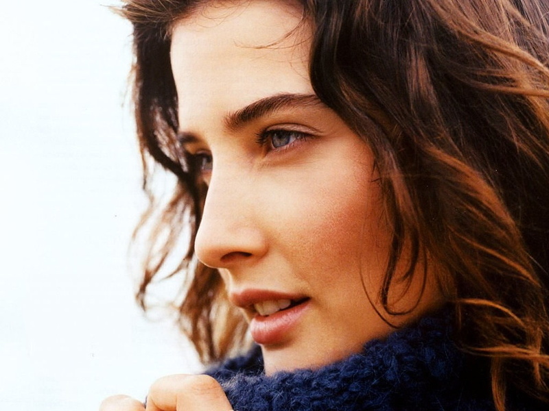 lipstick, hd, faces, smulders, 480P, eyes, art, blue, x, actresses, people, actress, teeth, Blue Eyes, cobie, women