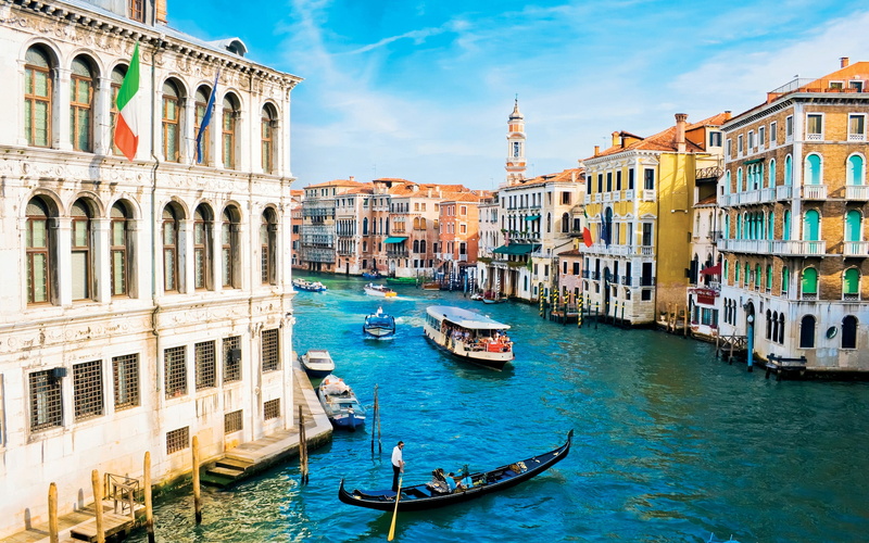 city, instead, gondola, venice, 2K, cars, streets, hd, boats, water