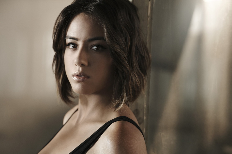 adult, contemplation, actress, portrait, headshot, Bare Shoulders, hairstyle, Chloe Bennet, beautiful people, Looking At Viewer, one person, 1080P, beautiful woman