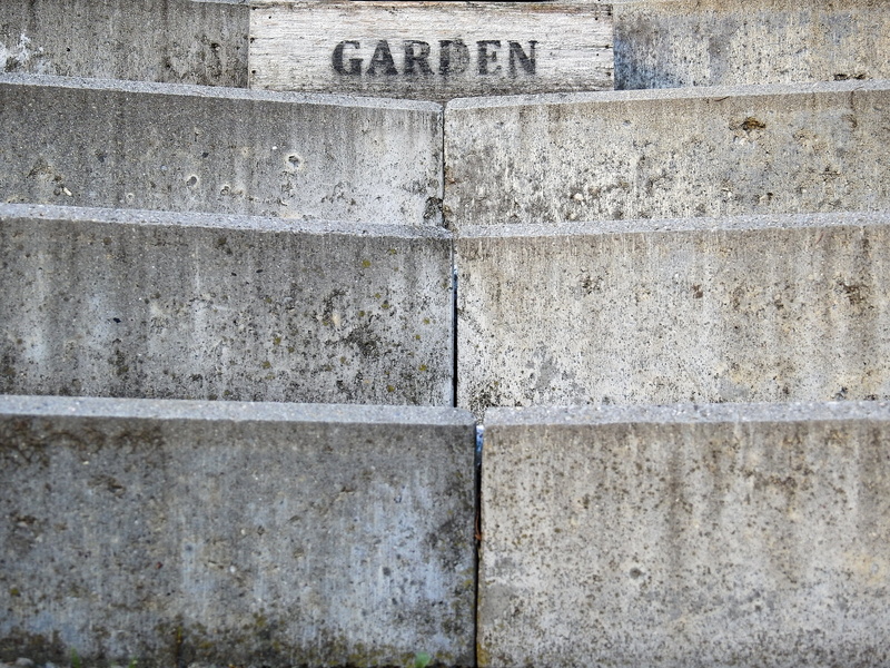 textured, away, full frame, garden, stone wall, emergence, built structure, rough, weathered, gray, wall, close-up, concrete, backgrounds, architecture