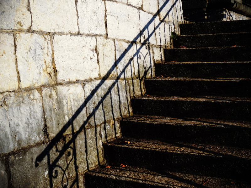 treppengeländer, the way forward, building, empty, nature, built structure, steps and staircases, wall - building feature, railing, emergence, staircase