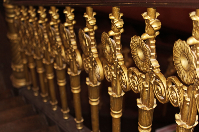 craft, ornate, representation, no people, large group of objects, barokschloss, antique handrail, ornament, art, creativity, art and craft, treppengeländer
