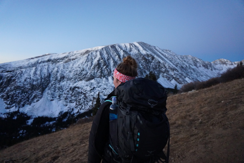 landscape, mountain, one person, ice, blue sky, climber, clear sky, woman, bag, nature, beauty in nature, black, girl, photo, clothing, focus, sky, snowcapped mountain