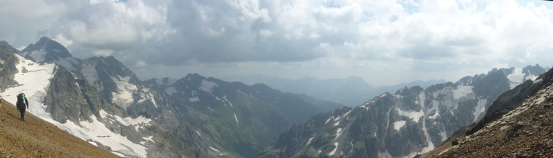 ascension, panorama, outdoors, tranquil scene, blue, adventure, cloud - Sky, loneliness, glacier, mountain Peak, mountain Range, summer, scenics, clouds