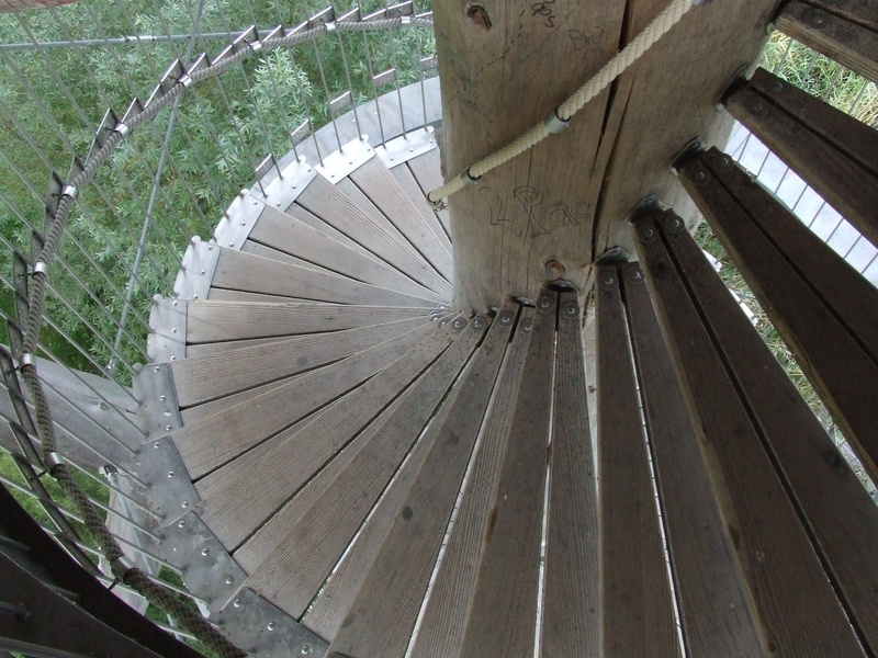 wooden, nature, indoors, absence, tower stairs, steps and staircases, staircase, 2K, spiral, gradually, metal, spiral staircase, descent, wood stairs