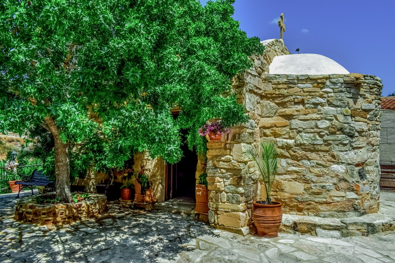 stone wall, no people, growth, green color, built structure, history, religion, plant, building exterior, day, spirituality, nature, travel destinations