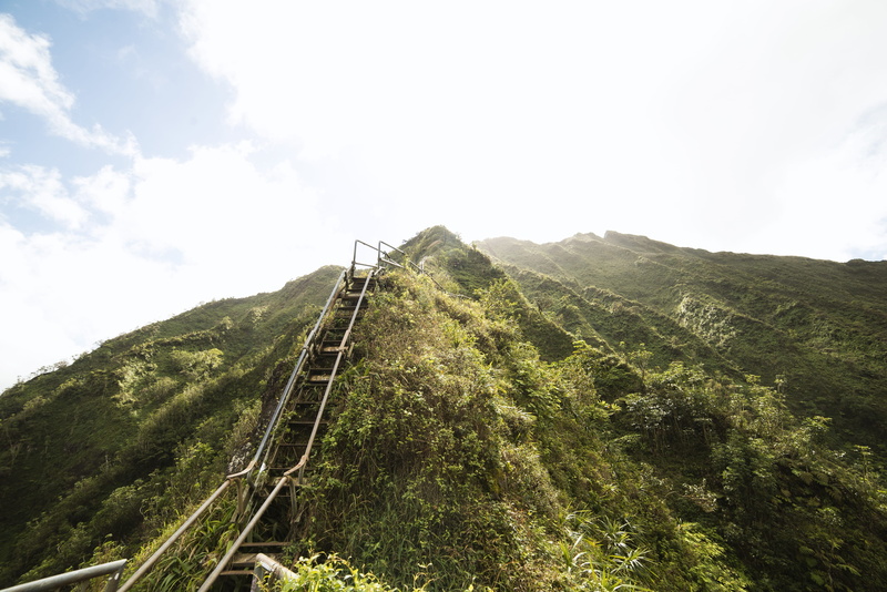 beauty in nature, scenery, track, day, building, walking, landscape, tranquility, exploration, stairs, transportation, environment, vulcano, countryside