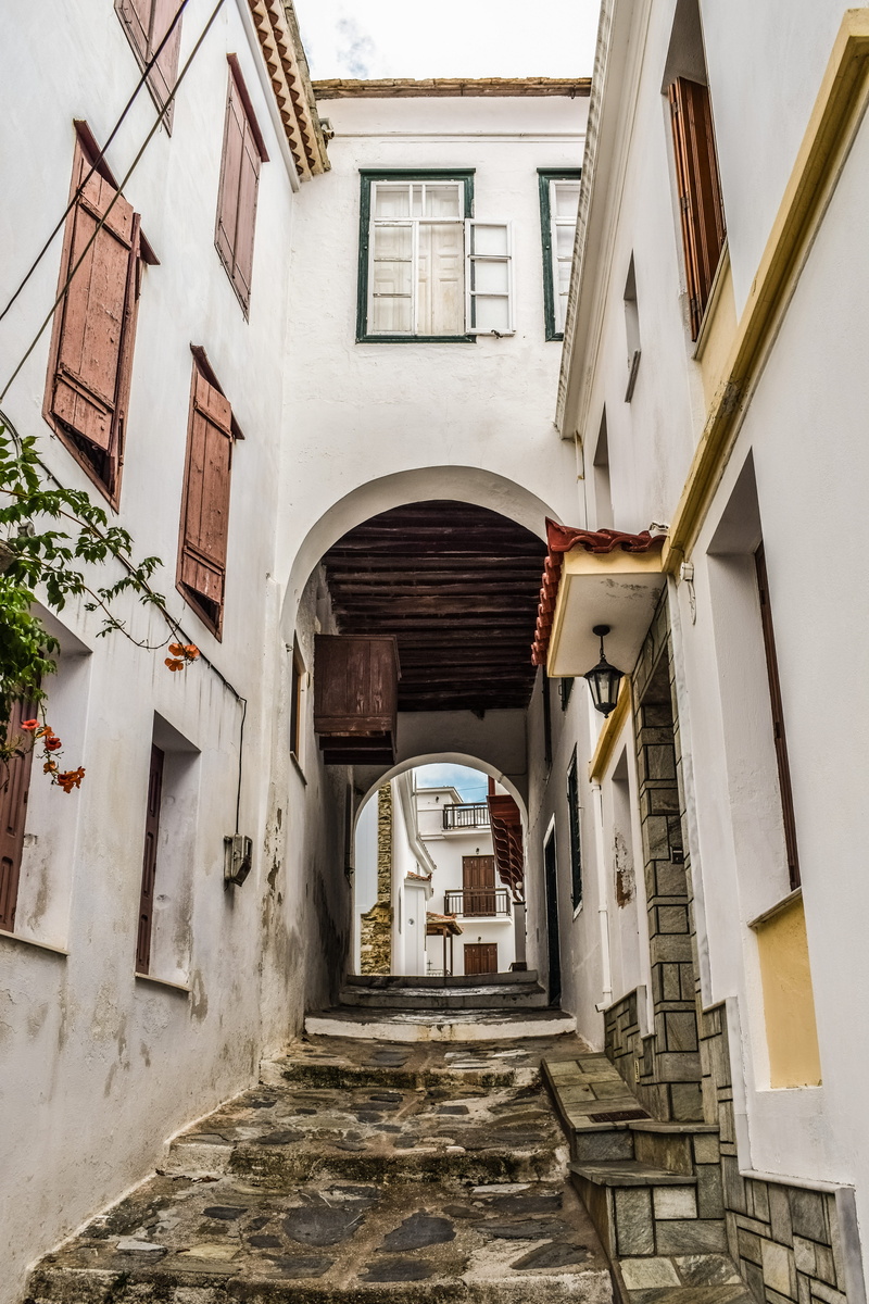 outdoors, greece, chora, residential district, 5K, stairs, direction, entrance, greek, building exterior, mediterranean, footpath, architecture, alley
