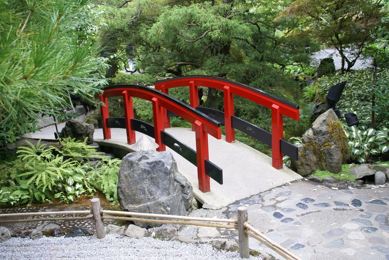 tree, solid, butchart gardens, park, forest, gardens, garden, growth, built structure, shrine, plant, bridge, no people, japanese garden, nature, botanical garden