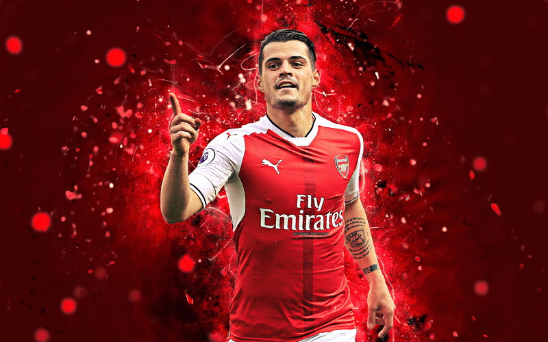 Swiss, Granit Xhaka, 4K, Arsenal F.C., Soccer