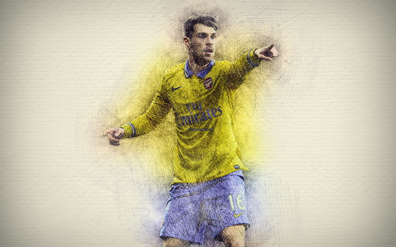 4K, Arsenal F.C., Soccer, Welsh, Aaron Ramsey