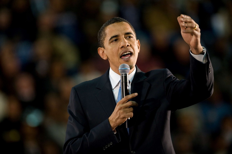 politics, adult, business, one person, mature men, communication, 4K, celebrity, smiling, waist up, presentation, barack obama, designer suit, input device