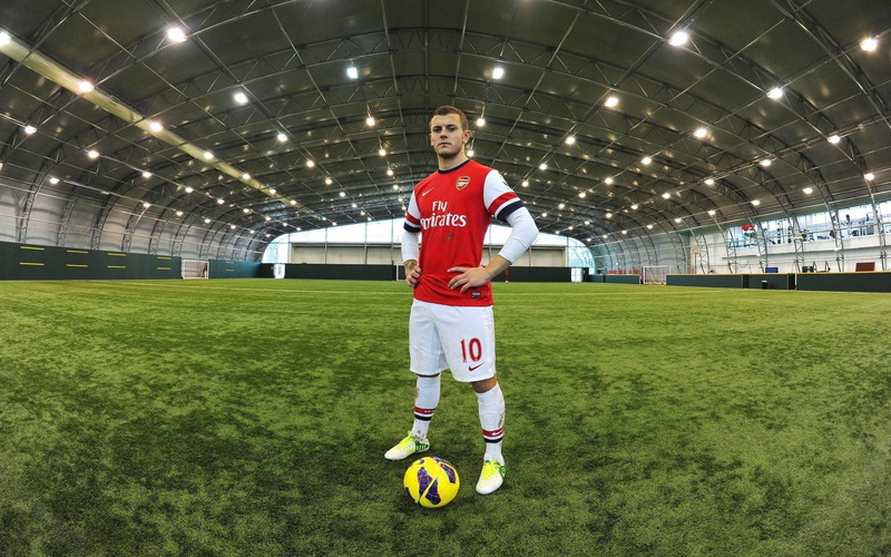 Football Club, human limb, standing, sport, sports uniform, Jack Wilshere, midfielder, sports equipment, long, neck, crew, team sport, sleeved, athlete