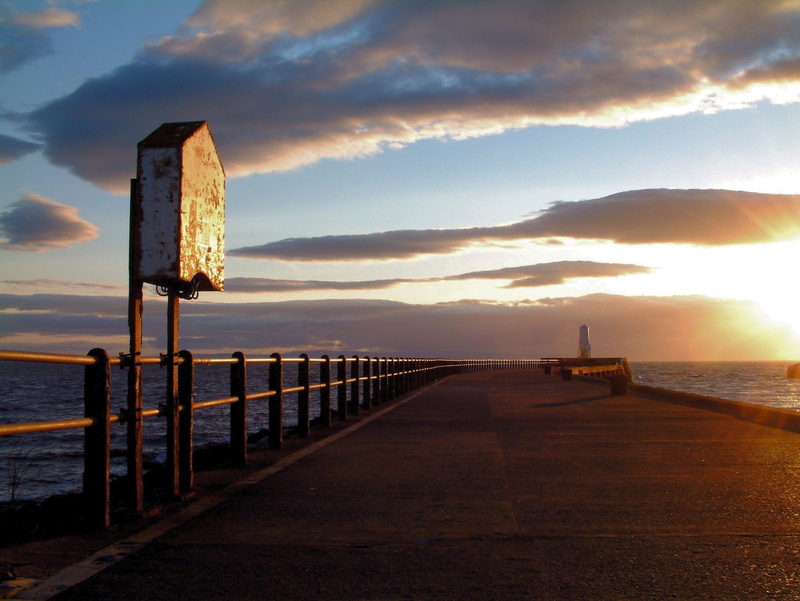 cloud - sky, 2K, scenics - nature, tranquil scene, sky, sunlight, summer, railing, holidays, horizon over water, Sea, Pier, tranquility, ayr pier, Scotland