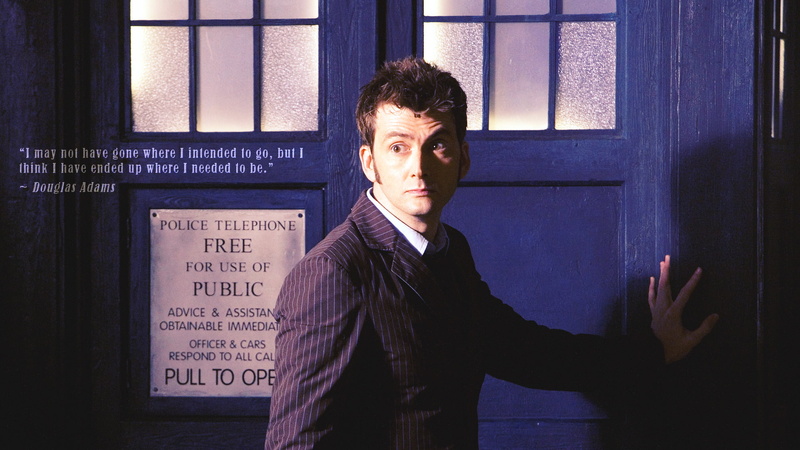 portrait, looking at camera, doctor who the doctor tardis david tennant douglas adams tenth doctor, one person, waist up, business, text, indoors, 1080P