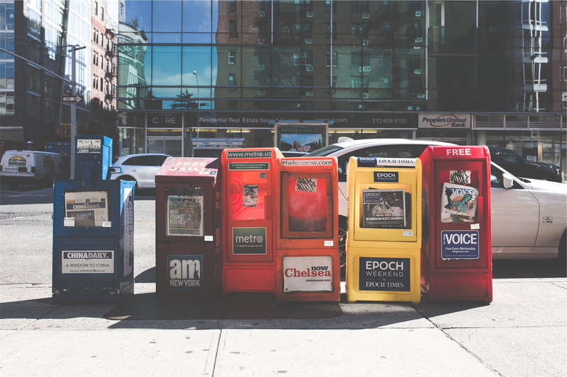 communication, roadway, downtown, sidewalk, built structure, day, telephone, no people, footpath, glass - material, building, NYC, streets, street, six