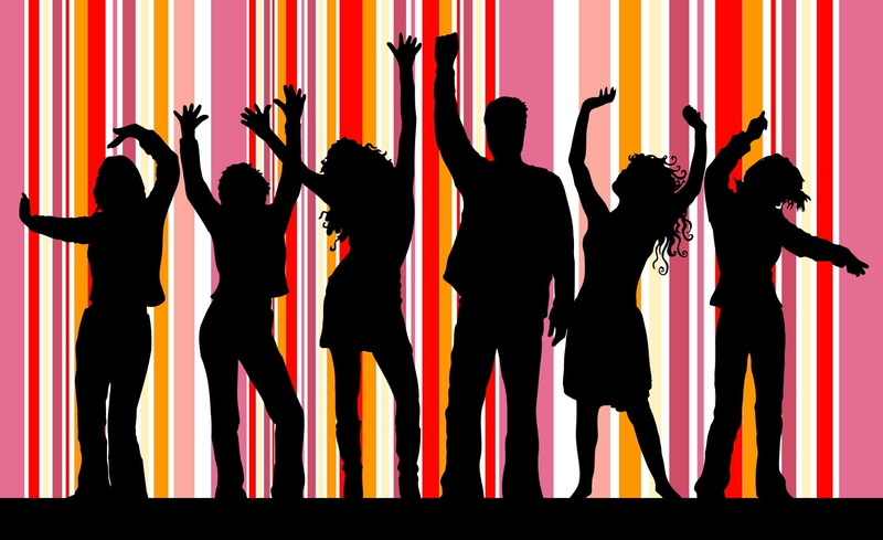 Vector Art, adult, silhouette, 1080P, crowd, six, dancing, males, art, People, person, men, medium group of people, clip, group of people, Aero, indoors