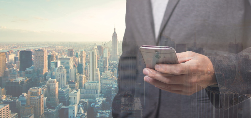 manhattan, communication, outdoors, building, entrepreneurship, phone, building exterior, work, success, businessman, wireless technology, corporate, built structure