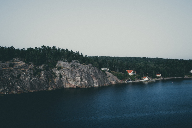 tranquility, copy space, scenics - nature, body, land, no people, clear sky, stockholm, lake, europe, nature, from above, non-urban scene, tree, aerial