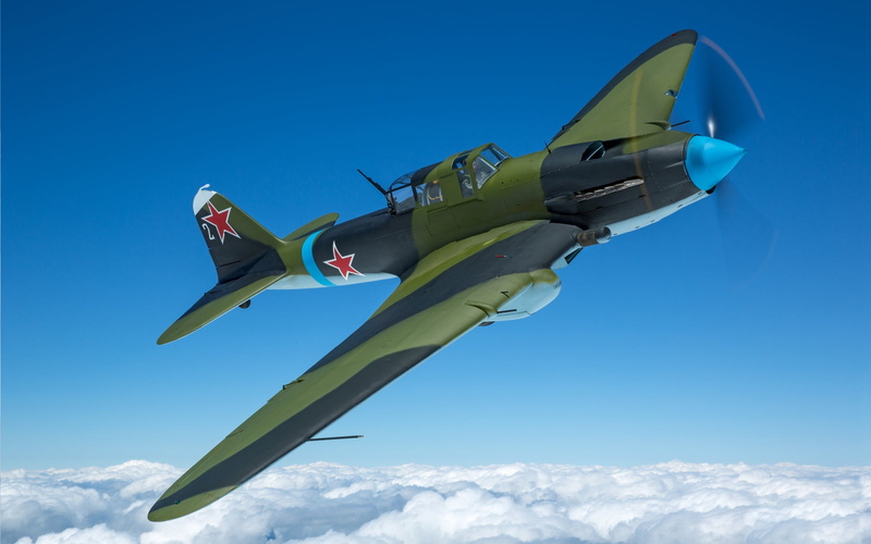 Il-2M3, THE RED ARMY AIR FORCE, 1080P, The Second World War, The plane, Il-2, Attack