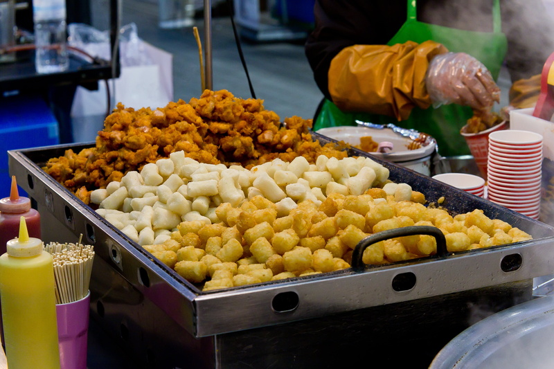 one person, 5K, midsection, market stall, seoul, kitchen utensil, snack, street food, abundance, close-up, small business, occupation, ready-to-eat, food