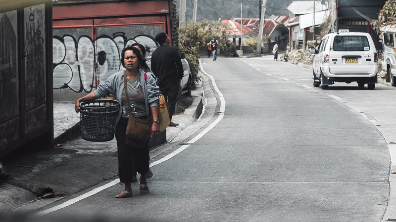 architecture, city, young adult, lifestyles, front view, full length, day, street, baguio, real people, lady, people, still life, philippines, built structure