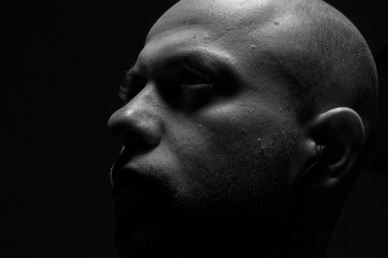 human body part, males, eyes, 5K, ear, portrait, light, contemplation, pose, sadness, emotional, man, art, human, black and white, beard, indoors, face