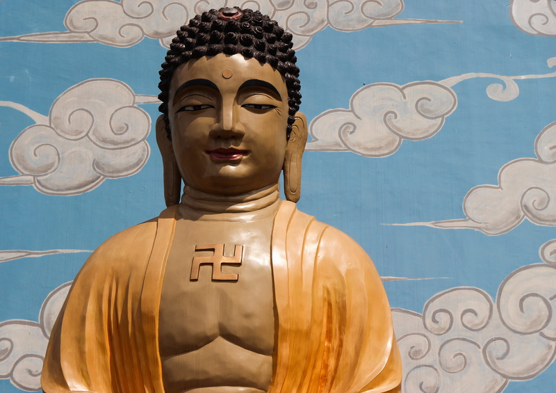 town, shrine, church, temple, sculpture, art and craft, architecture, no people, 4K, city, art, buddhism, close-up, blue, belief, indoors, worship, spirituality