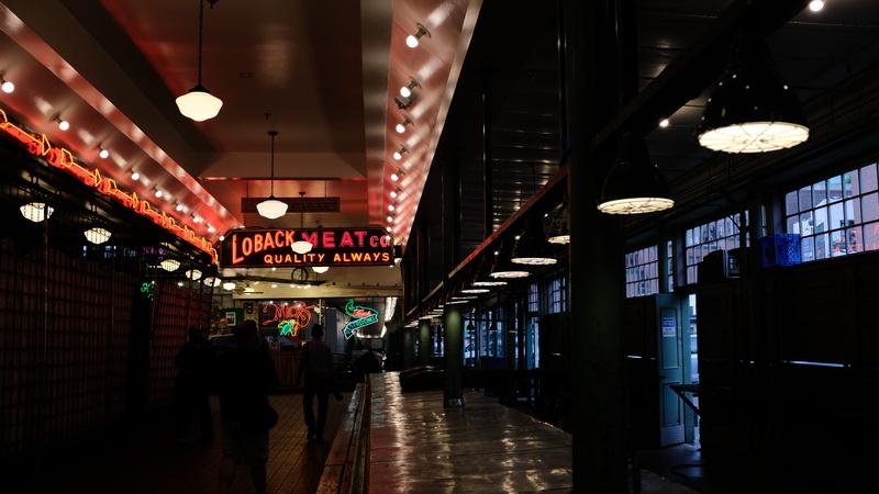 the way forward, building, ceiling, pike place market, hanging, arcade, lantern, architecture, seattle, lighting equipment, incidental people, light fixture